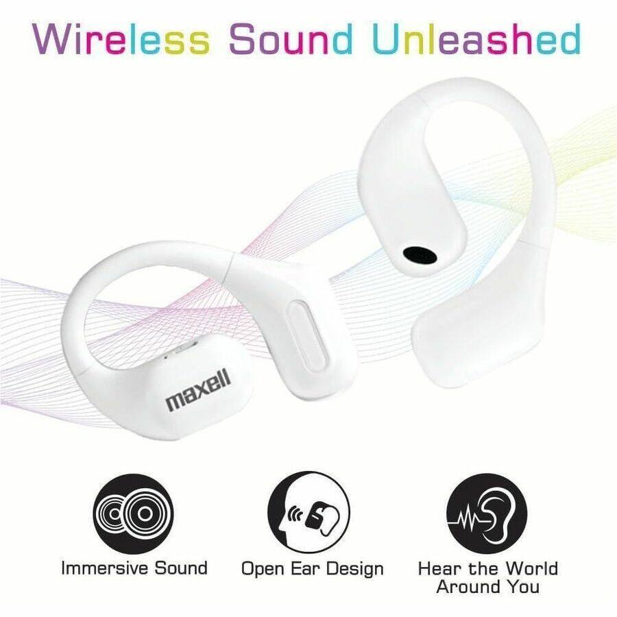 Wireless Sound Unleashed  
maxell  
Immersive Sound  
Open Ear Design  
Hear the World Around You