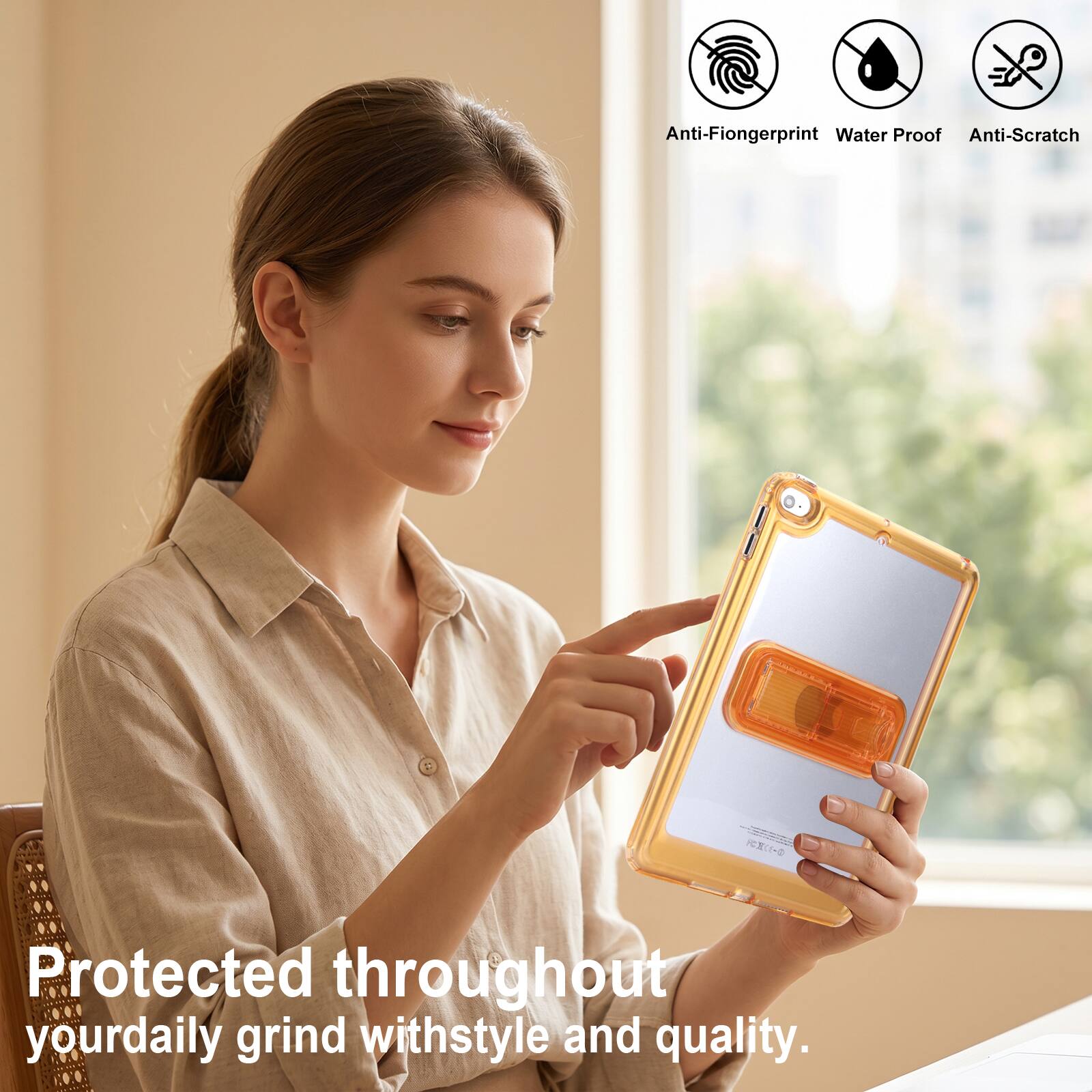 Anti-Fingerprint Water Proof Anti-Scratch  
Protected throughout your daily grind with style and quality.
