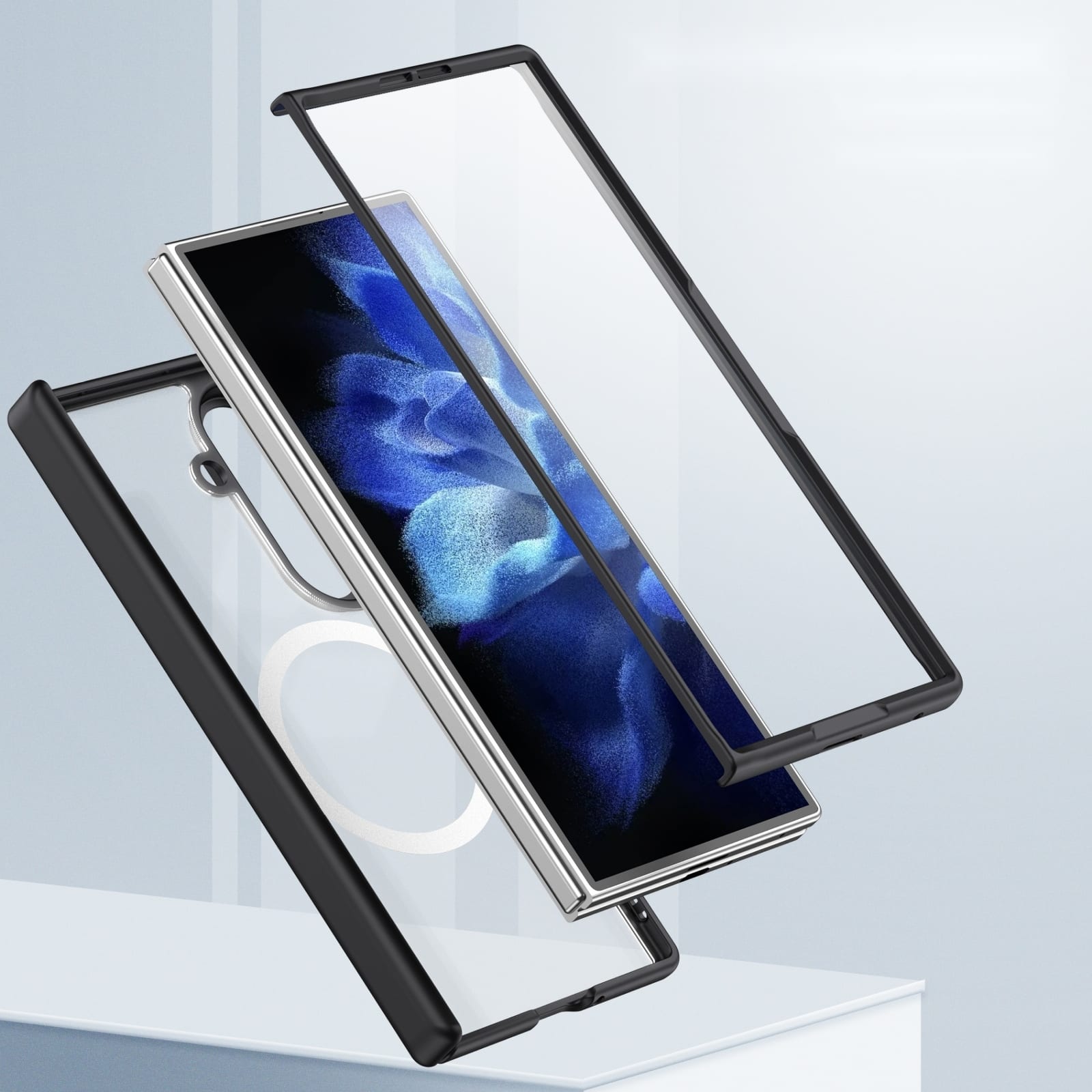 Dteck - Shockproof Phone Case for Samsung Galaxy Z Fold8 Ultra Built in Screen Film, Magnetic Cover with Full Hinge Protection - Black price history on PriceWatchPro