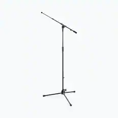 Front. On Stage Stands - On Stage MS9701TB Plus HD Tele Boom Mic Stand - Black.