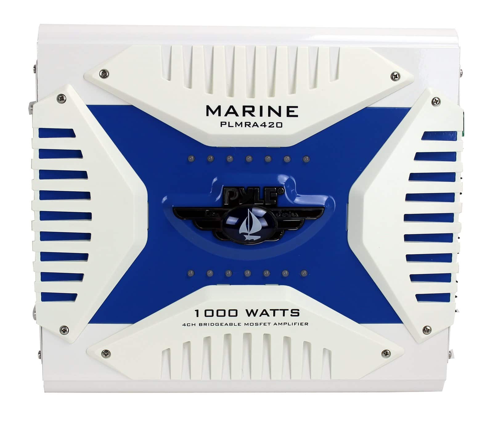 Pyle - PLMRA420 4 Channel 1000 Watt Waterproof Marine Bridgeable Mosfet Amplifier