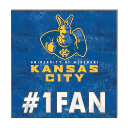 Jardine - UMKC Kangaroos 10" x 10" #1 Fan Plaque - Blue