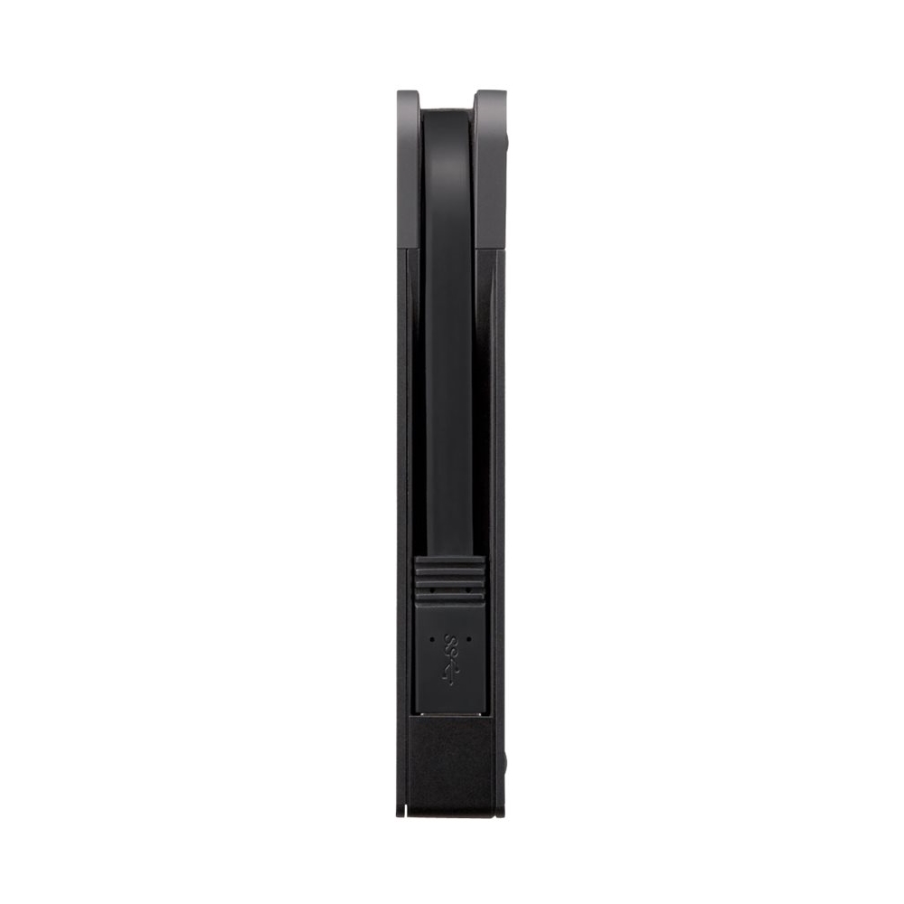 Angle View: Buffalo - MiniStation 1TB External USB 3.0 Portable Hard Drive - Black