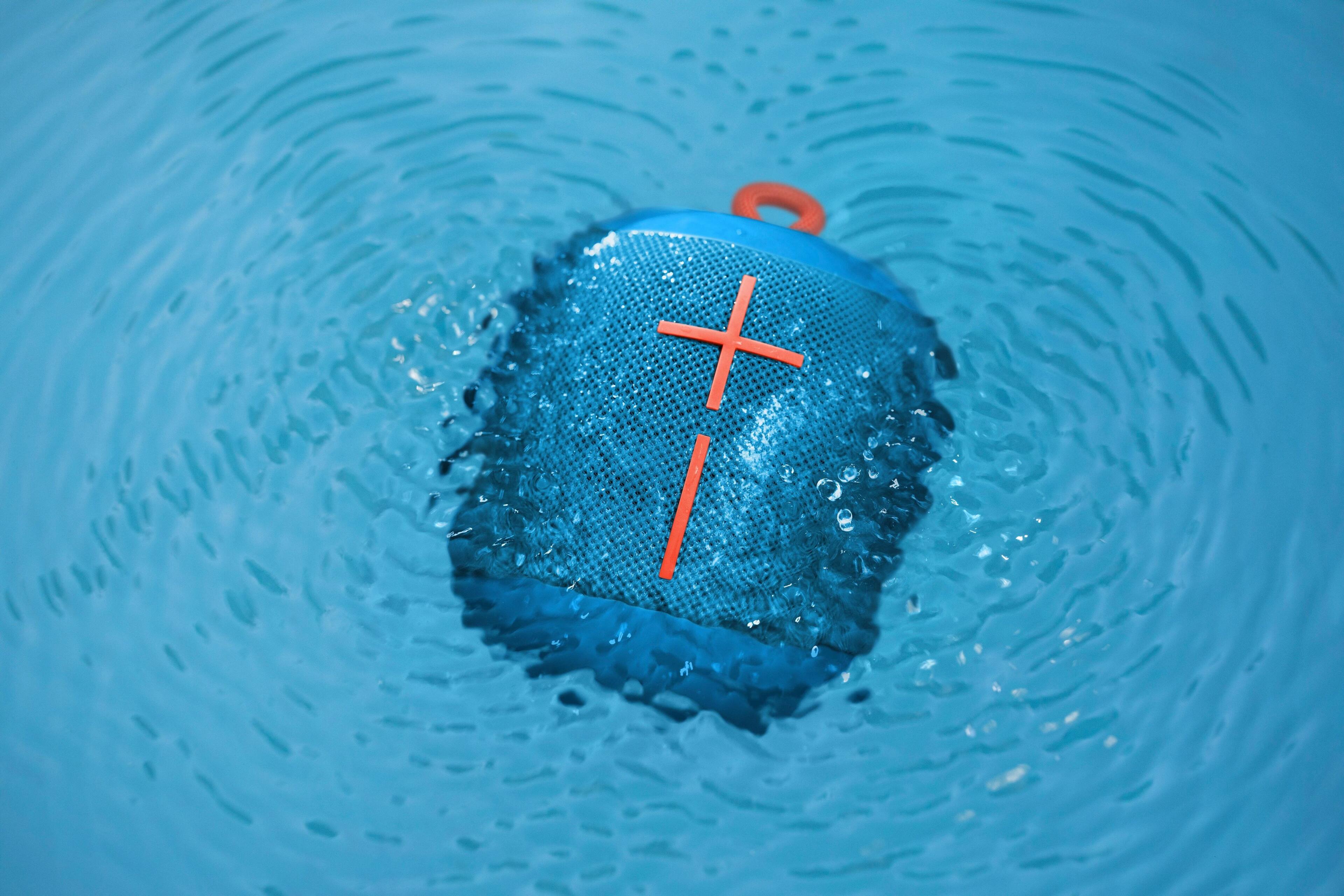Alt View 17. Ultimate Ears - WONDERBOOM Portable Bluetooth Speaker - Subzero Blue.