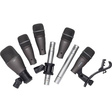 Front. Samson - DK700 Series Drum Microphone Kit (7-piece) - Black.