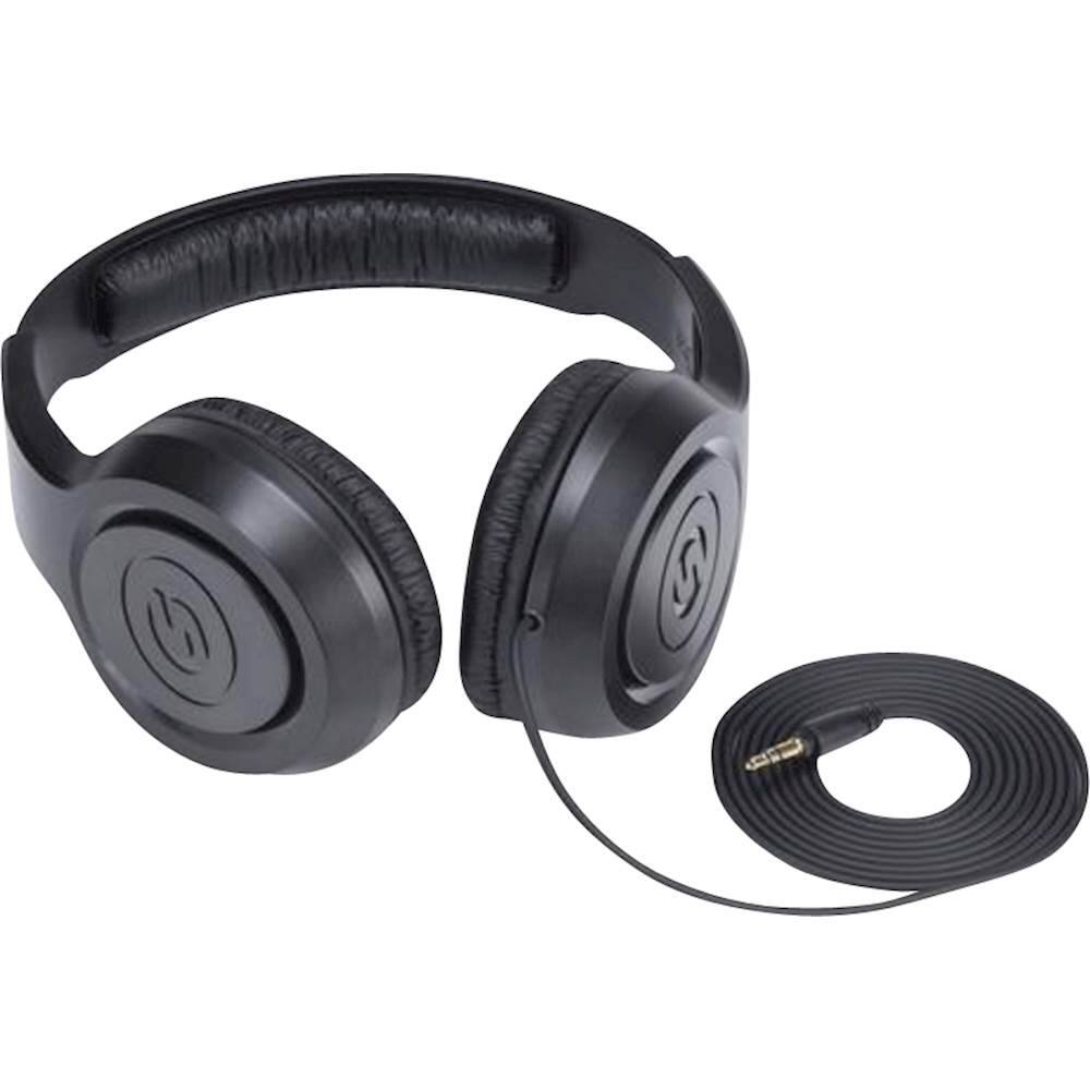 Alt View 11. Samson - SR Wired Over-the-Ear Headphones - Black.
