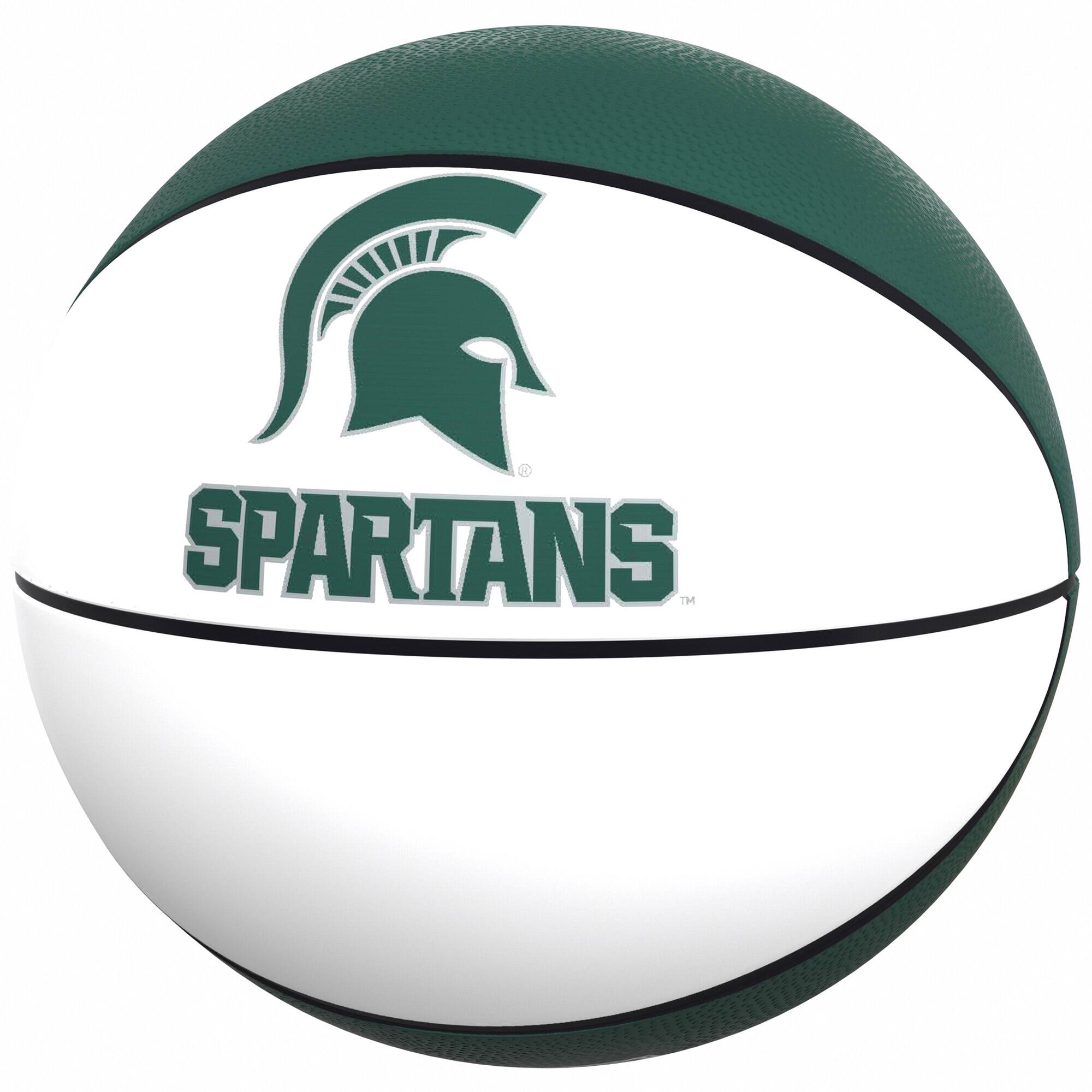 Front. Logo Brands - Michigan State Spartans Official-Size Autograph Basketball - Multicolor.