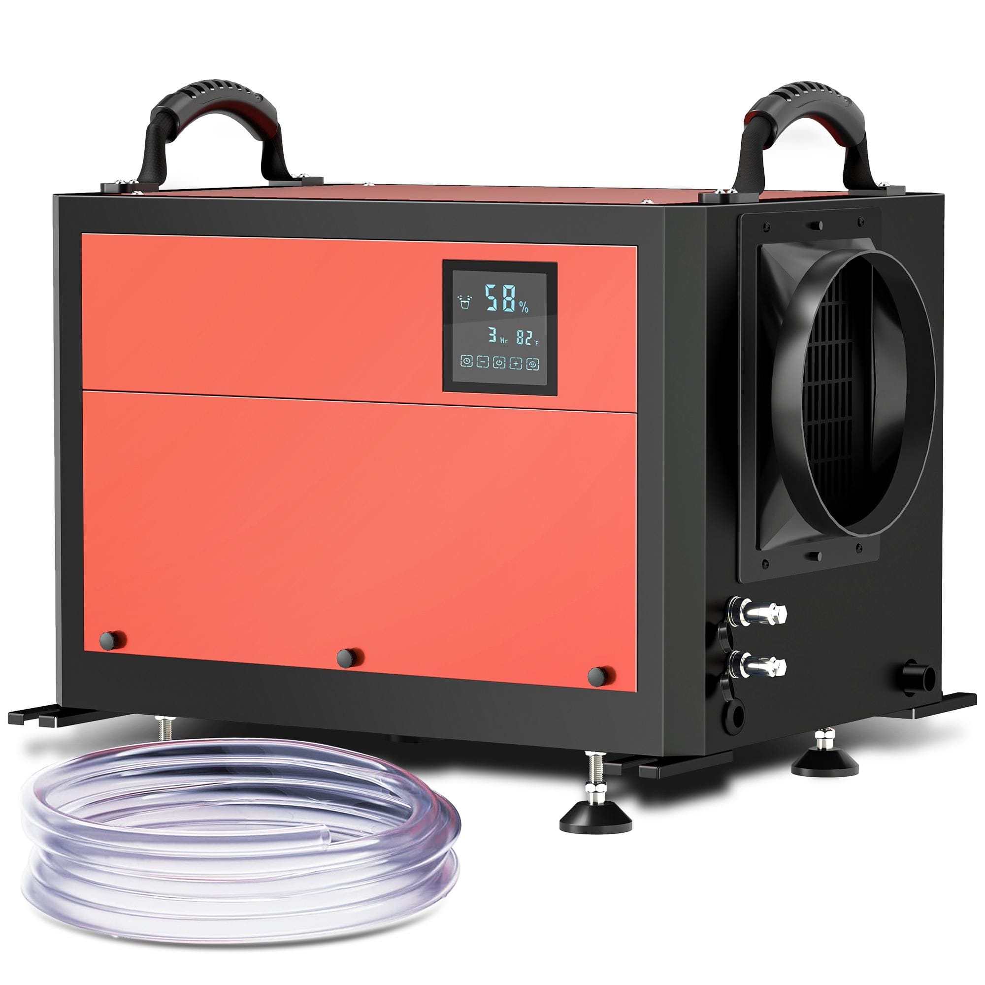Resenkos - 110 Pints Crawl Space Dehumidifier with Drain Hose, for Commercial, Industrial Dehumidifier, Warehouse - Red