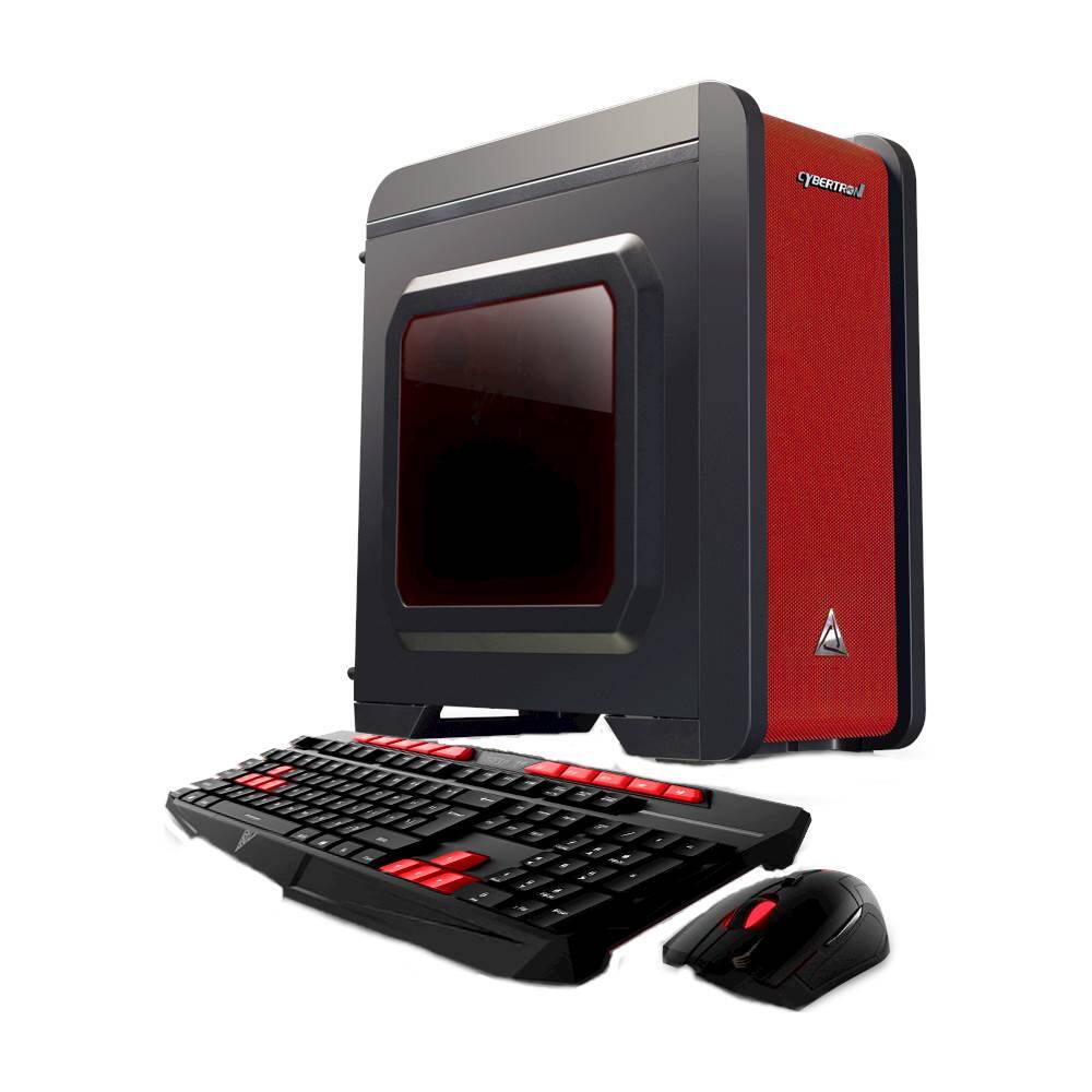 CybertronPC - Palladium Desktop - Intel Core i5 - 8GB Memory - NVIDIA GeForce GTX 1050 - 1TB Hard Drive - Red - Larger Front