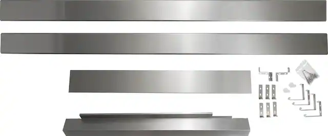 Front. Fisher & Paykel - Surround Kit- left and right concealed - Silver.