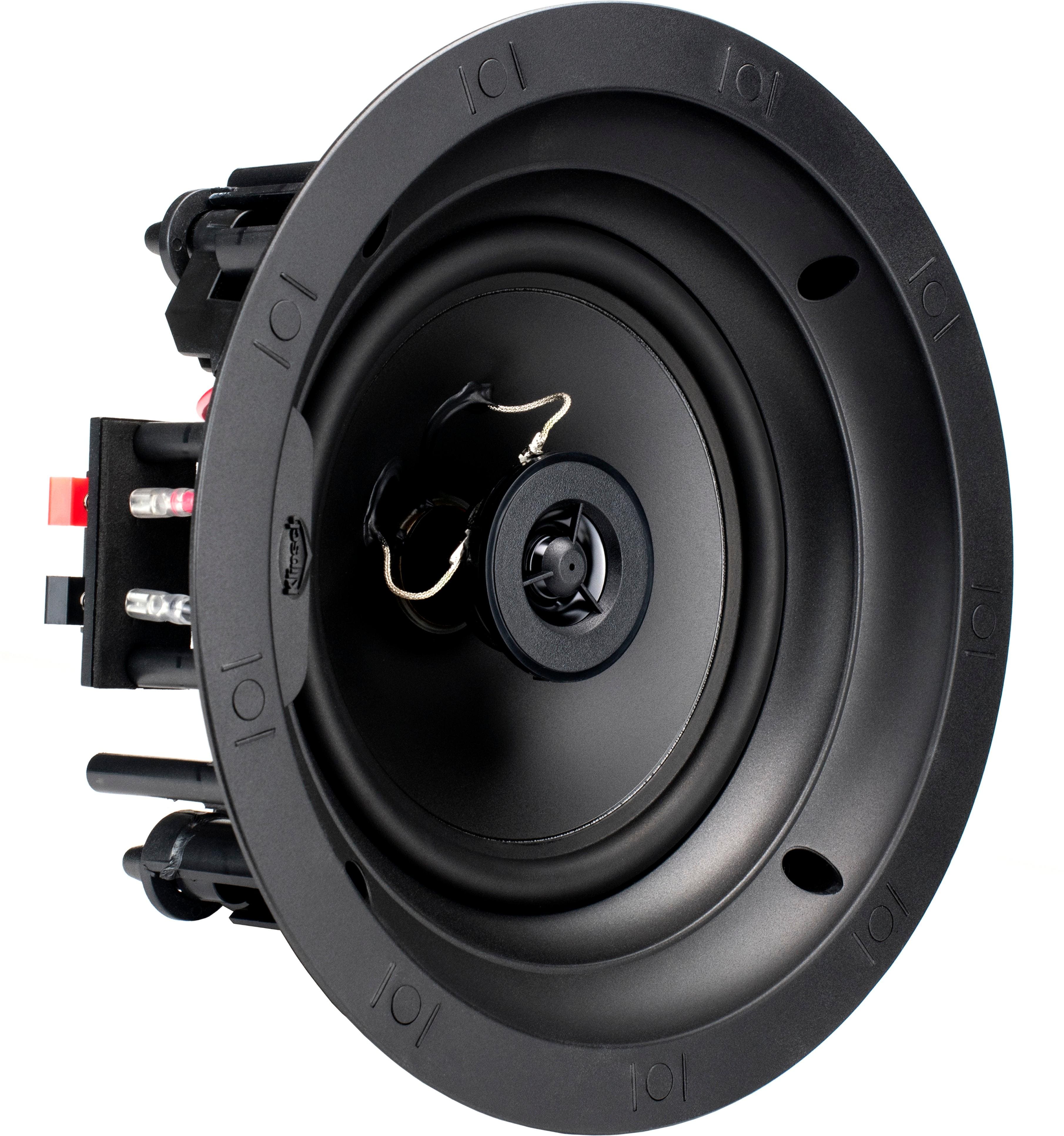 Angle. Klipsch - 6-1/2" 140-Watt Passive 2-Way In-Ceiling Speaker (Pair) - White.