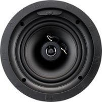 Klipsch - 6-1/2" 140-Watt Passive 2-Way In-Ceiling Speaker (Pair) - White - Front_Zoom