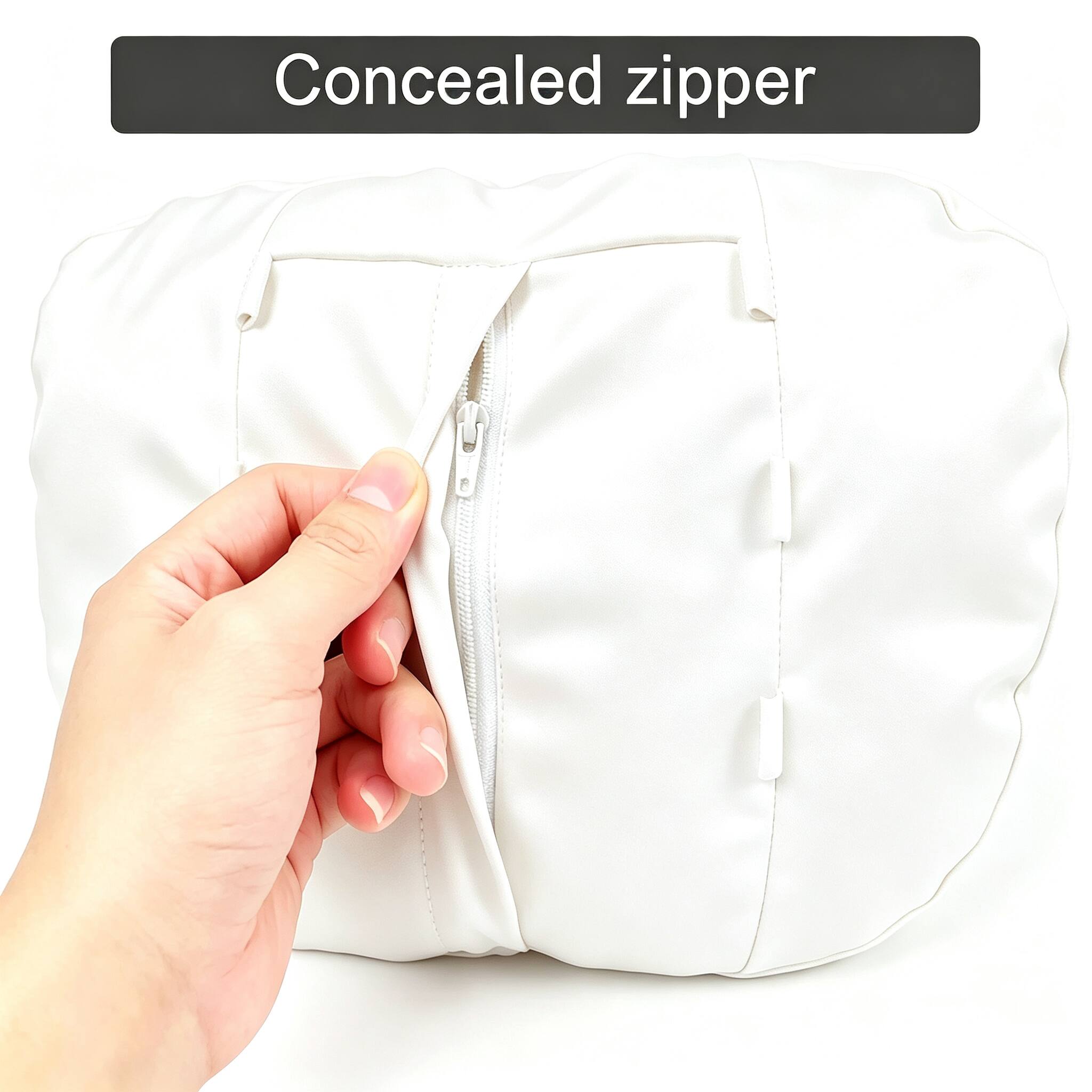 Concealed zipper