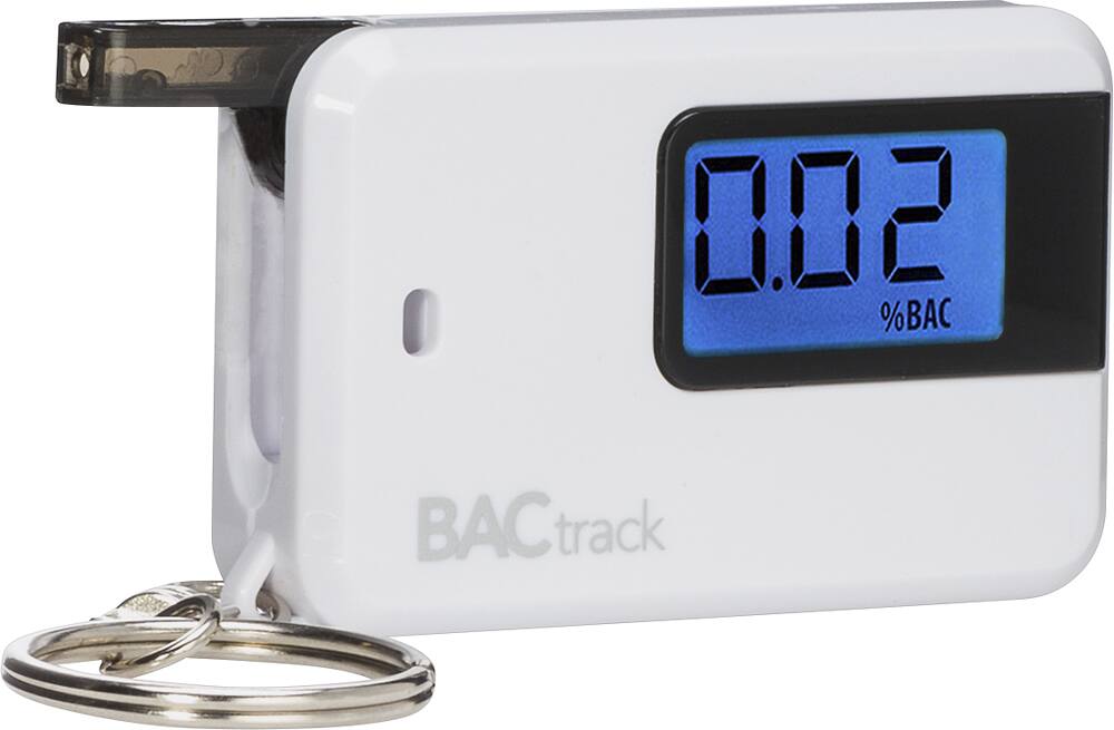 Angle. BACtrack - Go Keychain Breathalyzer - White.
