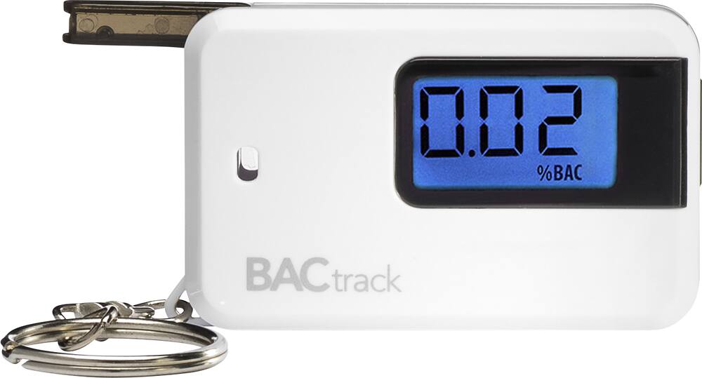 Alt View 11. BACtrack - Go Keychain Breathalyzer - White.