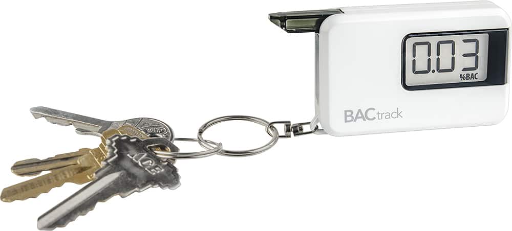 Alt View 12. BACtrack - Go Keychain Breathalyzer - White.