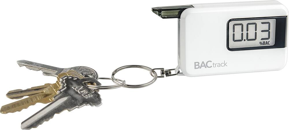 Alt View 12. BACtrack - Go Keychain Breathalyzer - White.