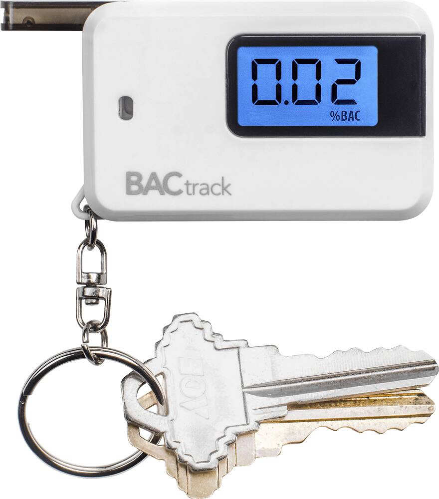 Alt View 13. BACtrack - Go Keychain Breathalyzer - White.