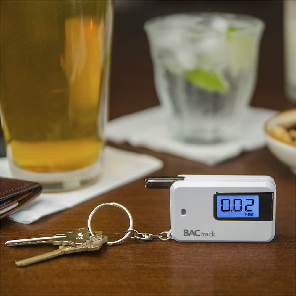 Alt View 16. BACtrack - Go Keychain Breathalyzer - White.