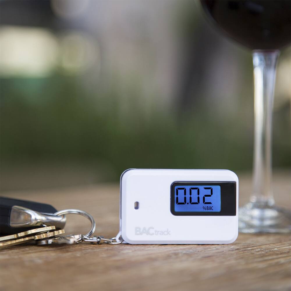Alt View 18. BACtrack - Go Keychain Breathalyzer - White.