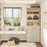 Alt View 2. Aheaplus - U-Shaped Closet Organizer System, 104'' W Wardrobe System with 8 Drawers, 4 Hanging Rods & 13 Storage Shelves - Beige Oak.