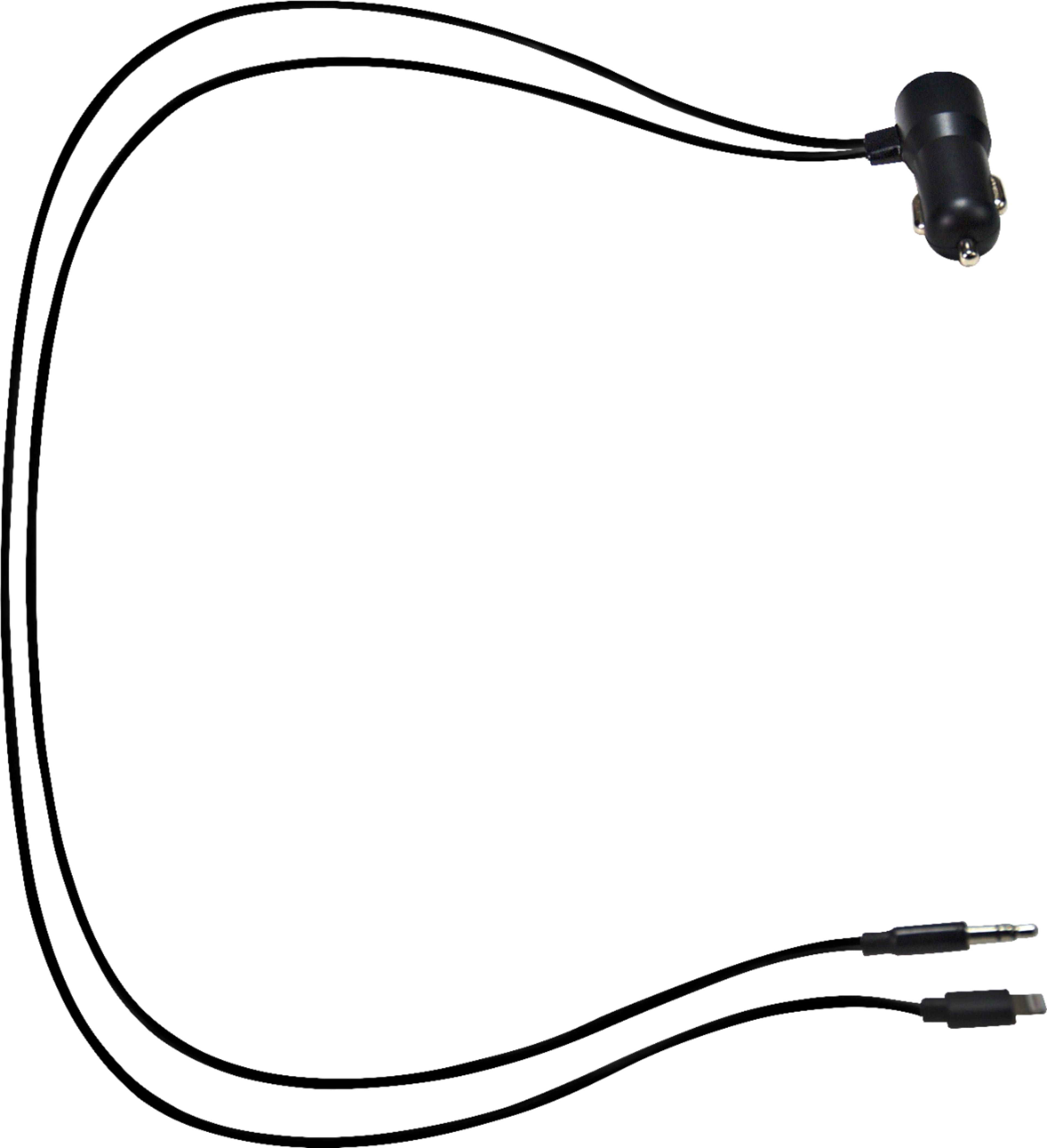 Front. iSimple - Vehicle Charger - Black.