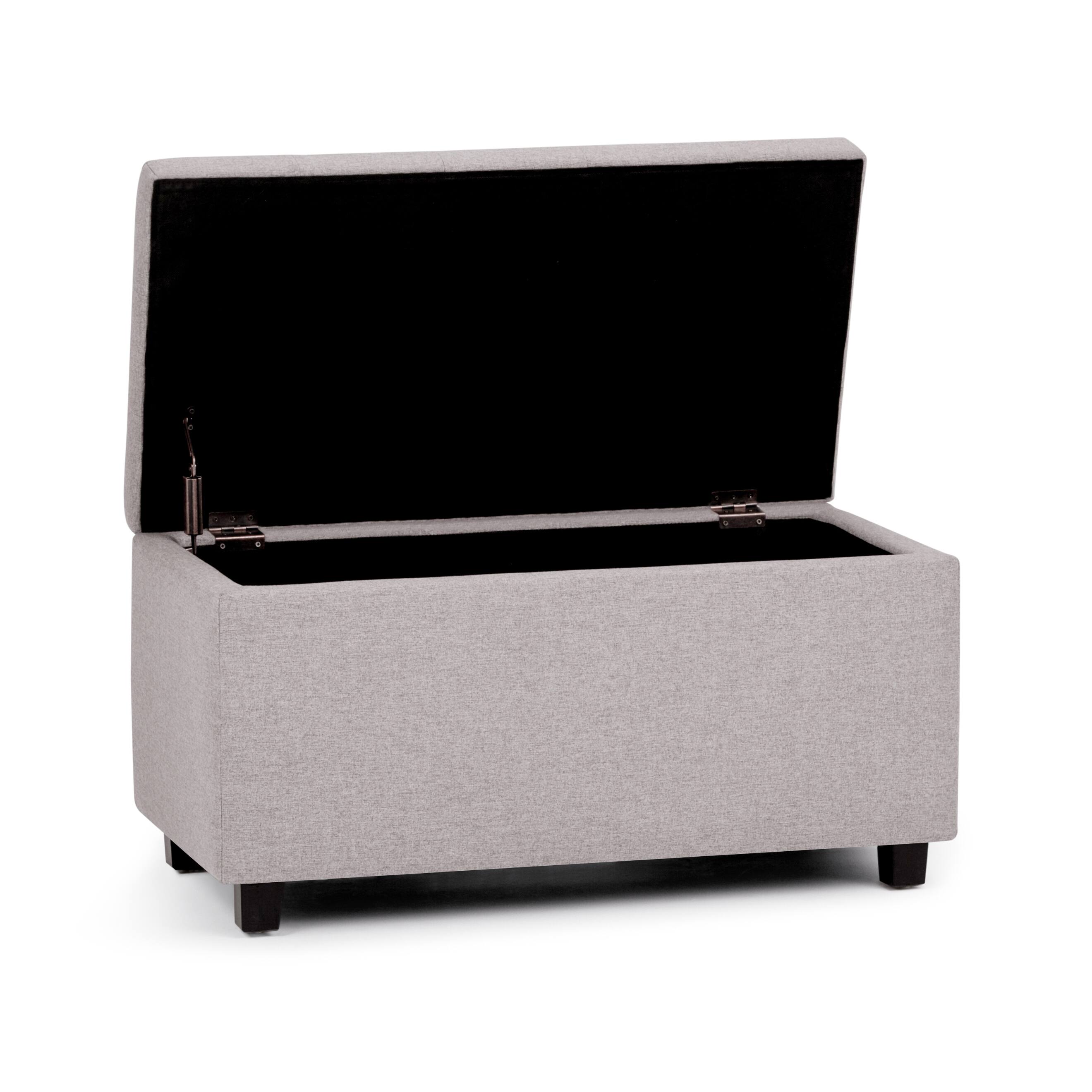 Alt View 12. Simpli Home - Cosmopolitan Storage Ottoman - Cloud Grey.