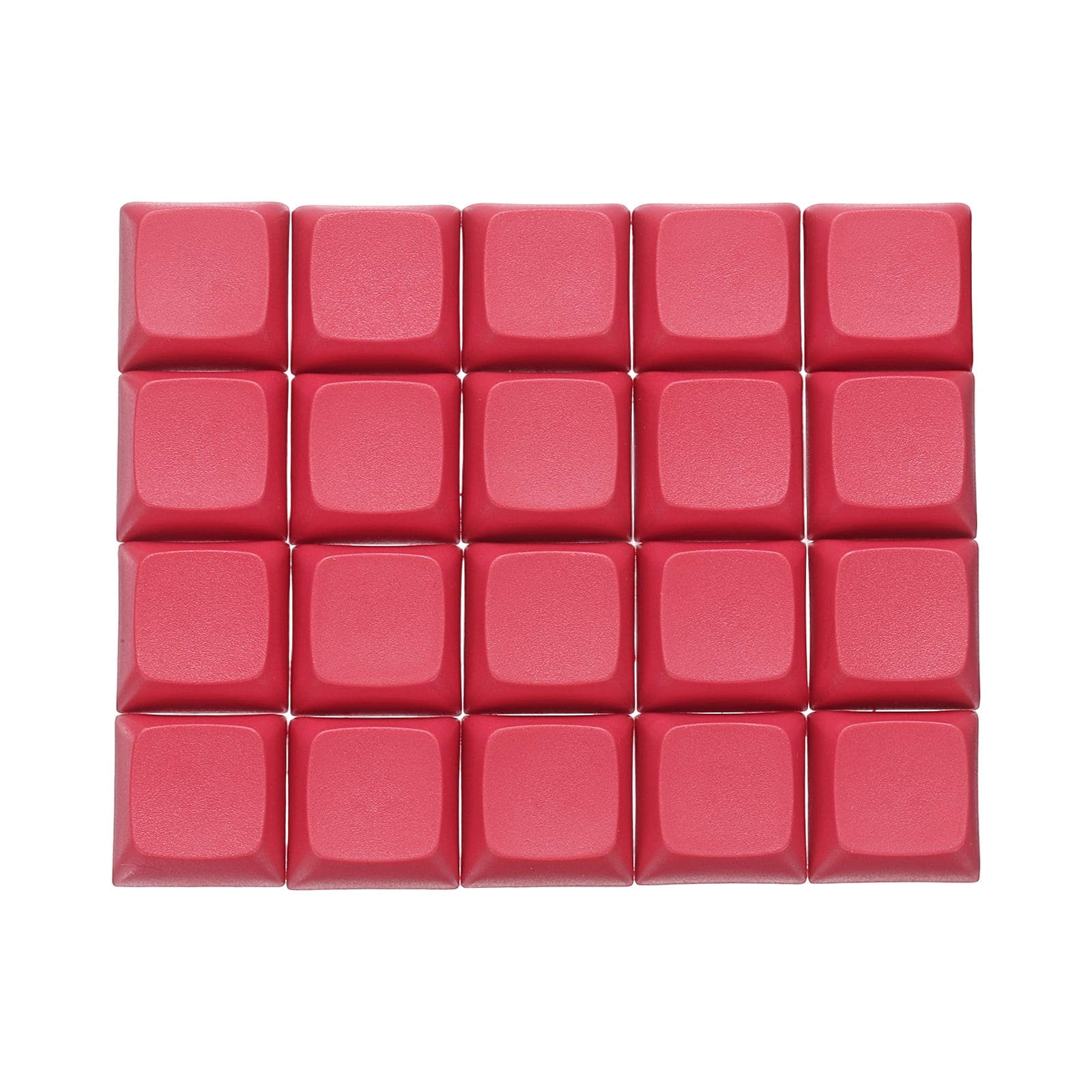 Unique Bargains - 20pcs PBT Keycap Set, Colorful Mechanical Numeric Keypads Portable Blank Keycaps for Office Gaming DIY - Red