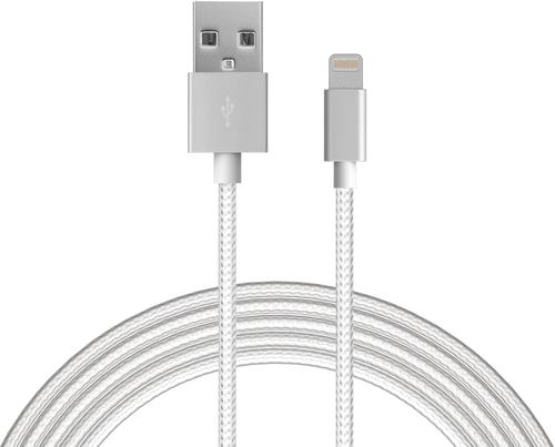 Just Wireless - Apple MFi Certified 6' Lightning USB Cable - Silver was $21.99 now $13.19 (40.0% off)