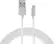 Front. Just Wireless - Apple MFi Certified 6' Lightning USB Cable - Silver.