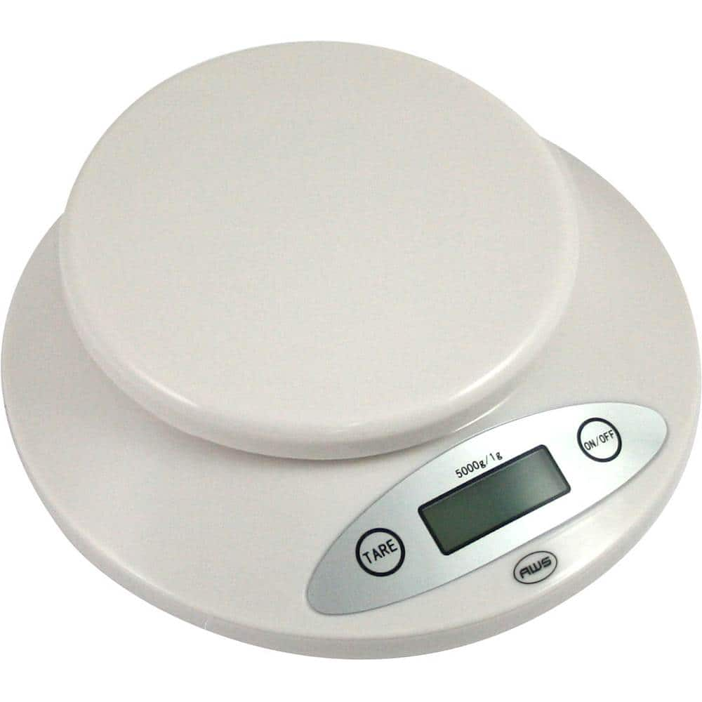 Best Buy: American Weigh Scales Digital Kitchen Scale White 5KBOWL-WT