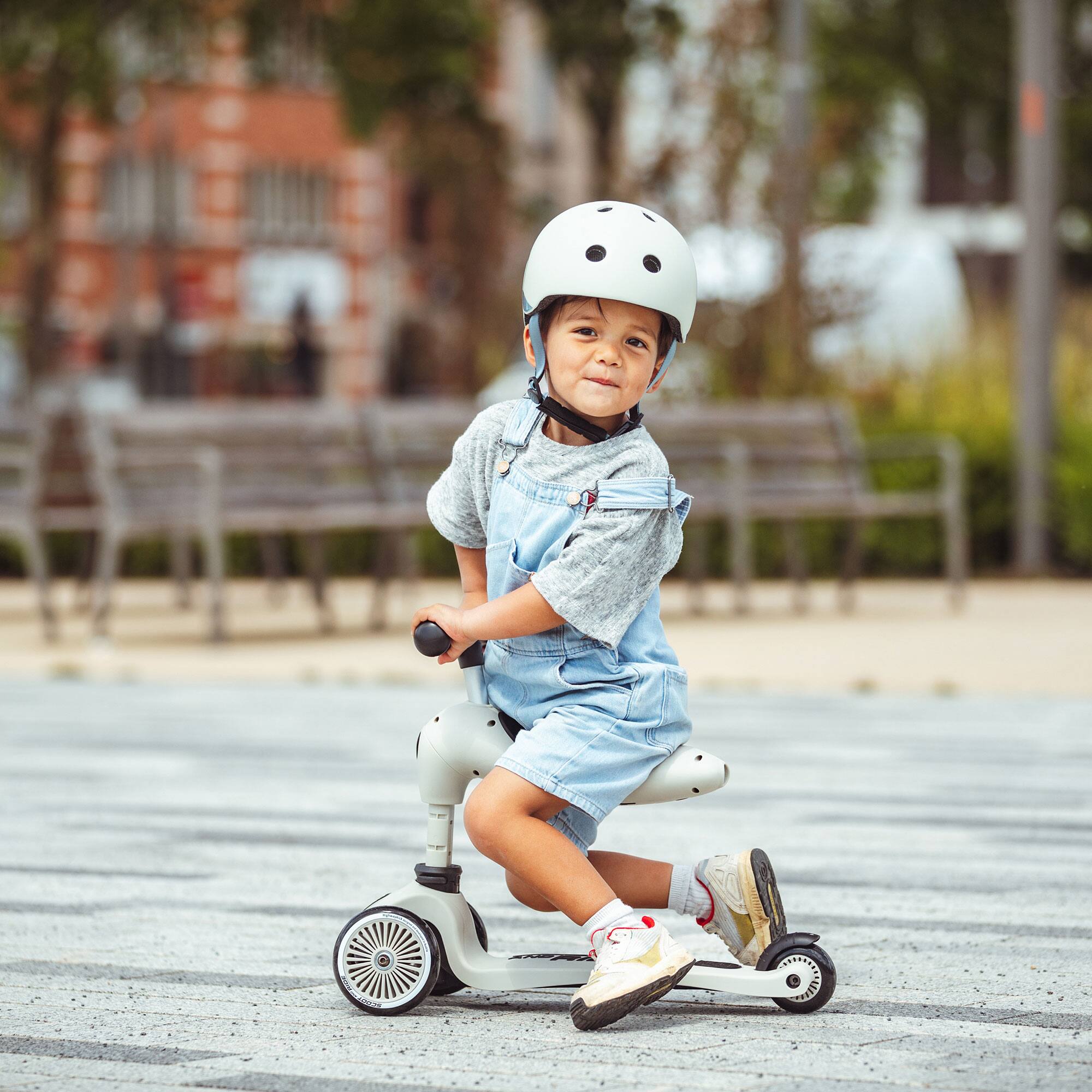 Alt View 2. Scoot & Ride - Scoot & Ride 2-in-1 Ride-On & Stand Kids Scooter, Ages 1-5, Highwaykick 1, Ash - Ash.