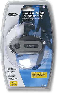Front Standard. Belkin - TuneCast Mobile FM Transmitter.