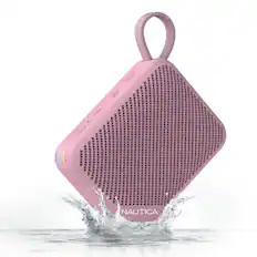 Front. Nautica - Nautica Nayman SP500 Portable Bluetooth Speaker, 12W Sound, Waterproof, 9H Playtime, Shower, Outdoor (Pink) - Pink.