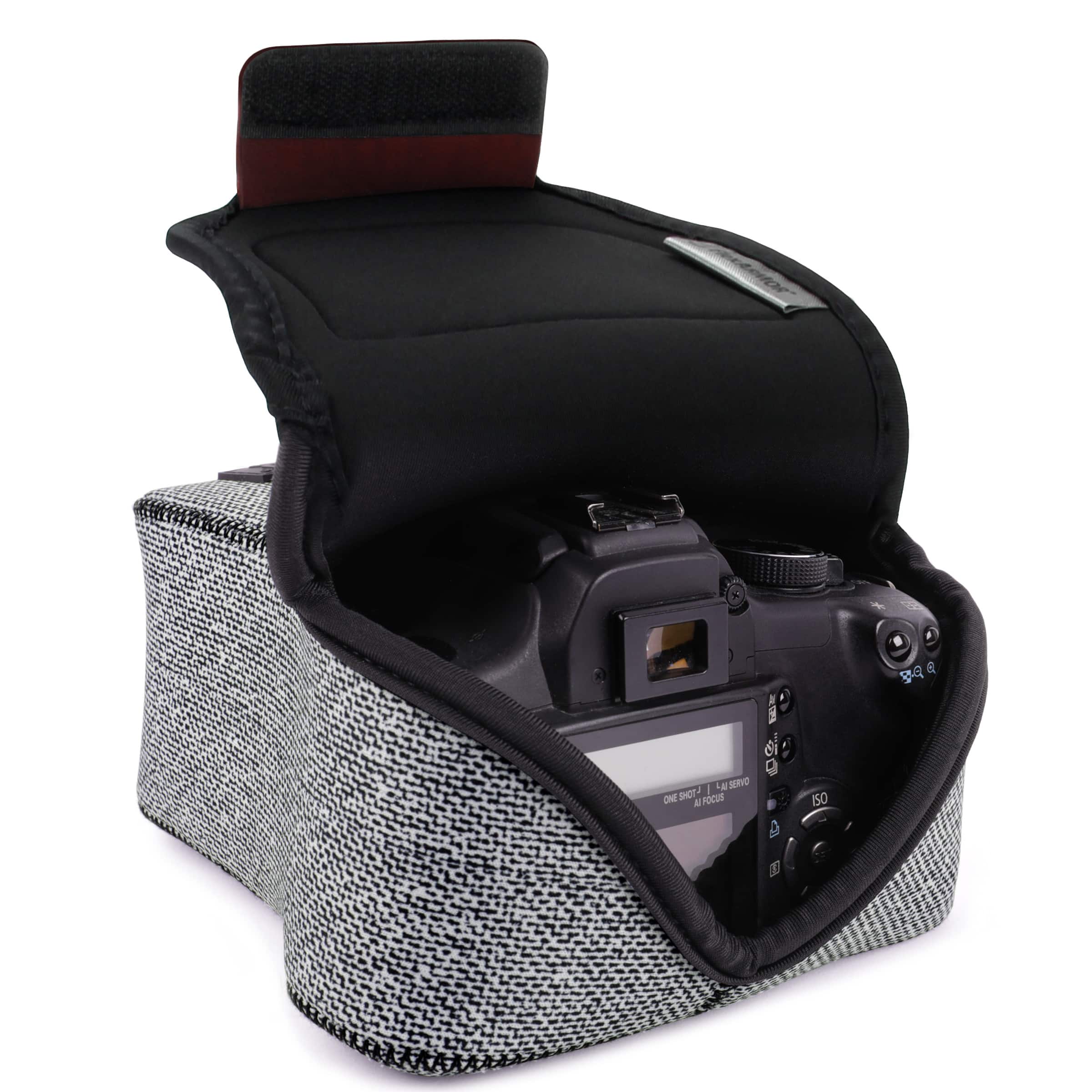 USA Gear - DSLR Camera Sleeve Case with Accessory Storage & Strap Openings