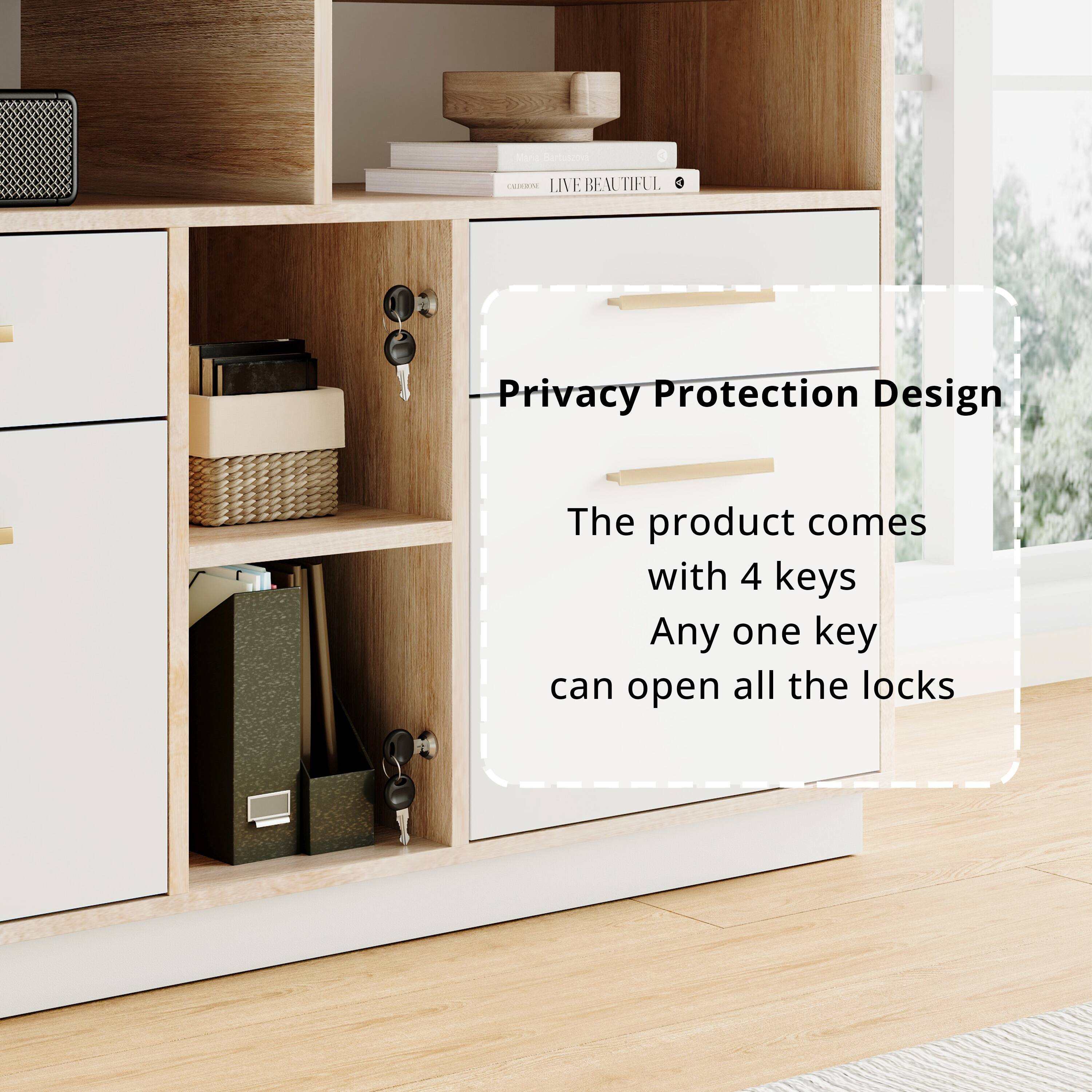 - Au UEN LIVE BEAUTIFUL 4
- Privacy Protection Design
- The product comes with 4 keys
- Any one key can open all the locks