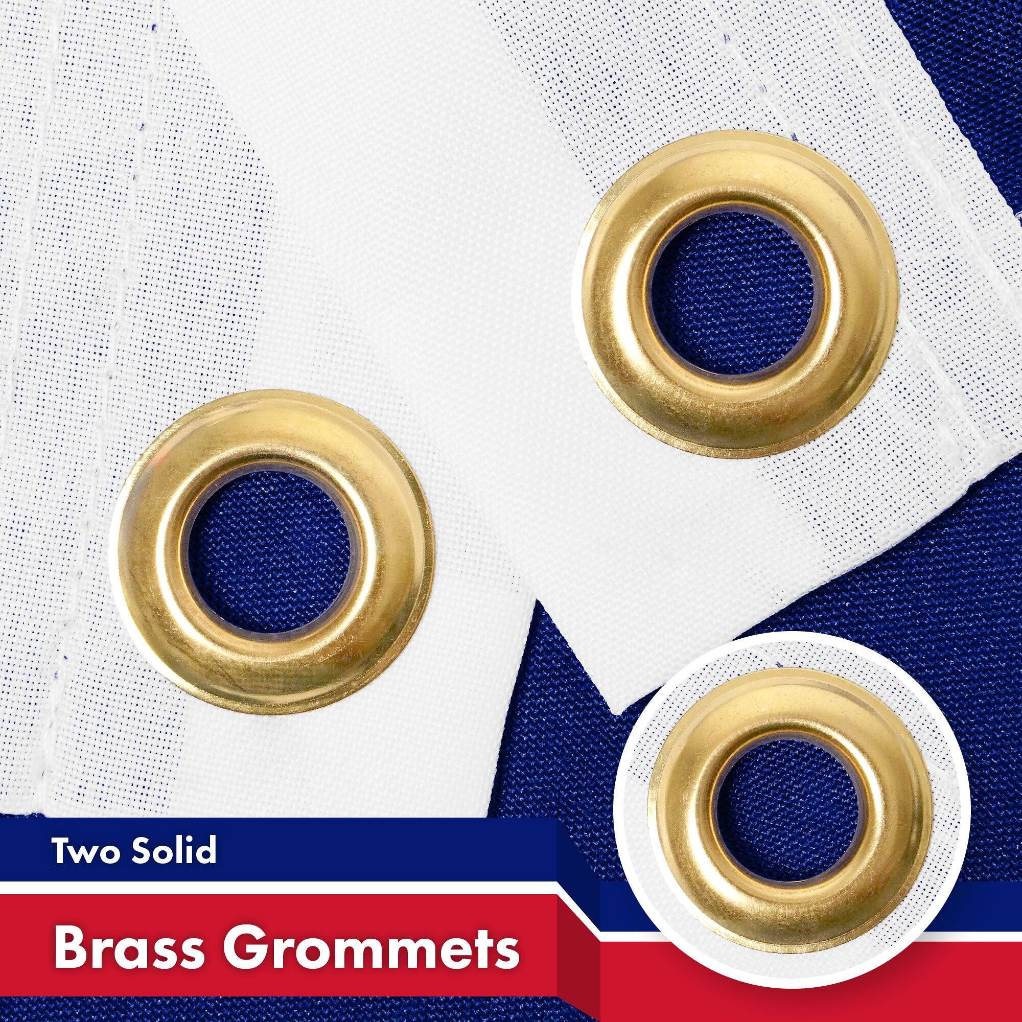 Two Solid Brass Grommets