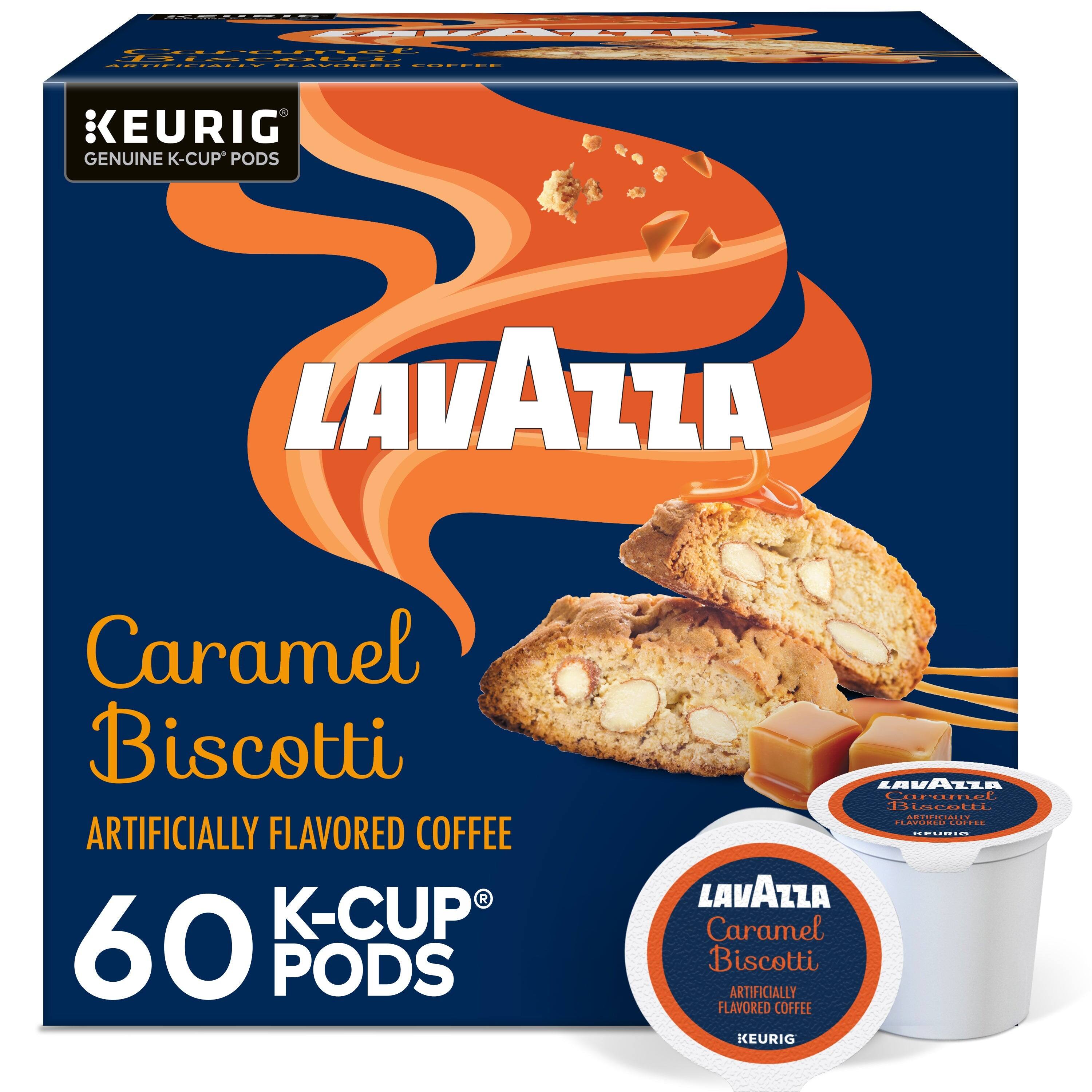 Lavazza - Caramel Biscotti Keurig K-Cup® Pods, Light-Medium Roast, 100% Arabica (60 Pods)