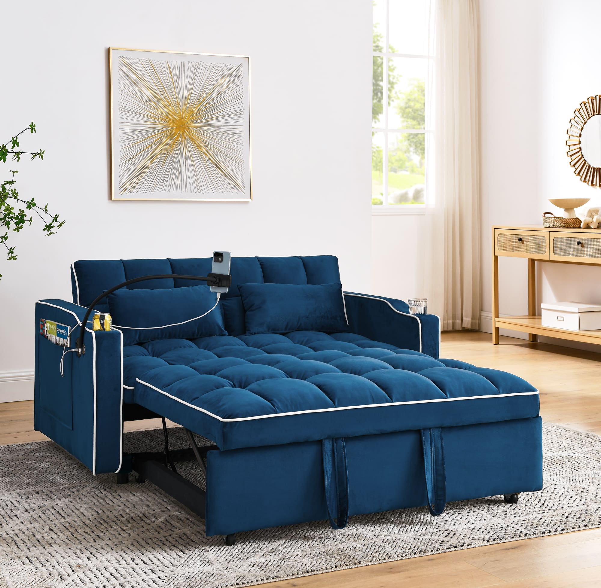 GOODSILO Versatile 55-Inch Foldable Sofa Bed