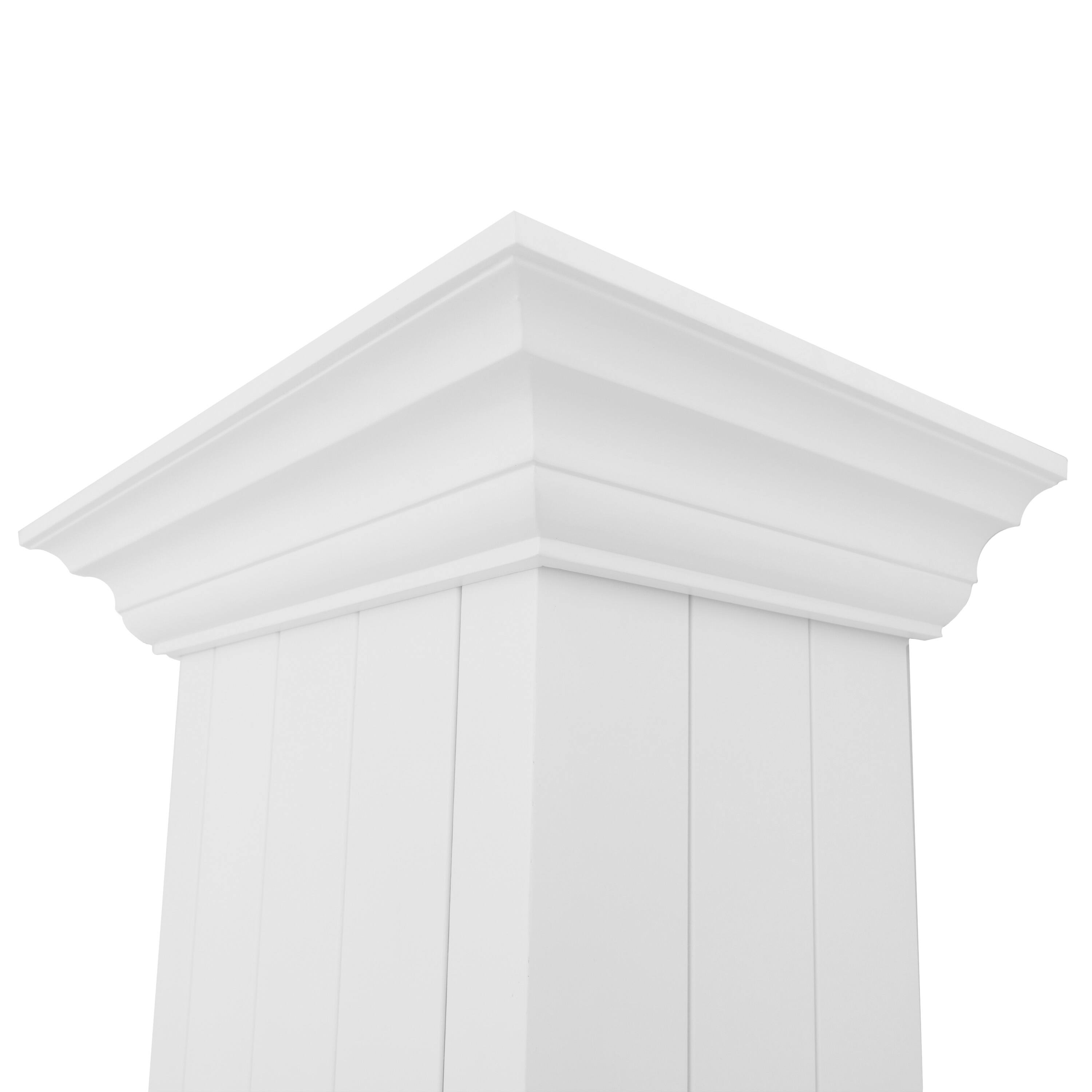 Alt View 12. ZLINE - ZLINE 36 in. Wooden Wall Mount Range Hood in Shiplap Bright White Finish (KPWW-36) - Bright White.