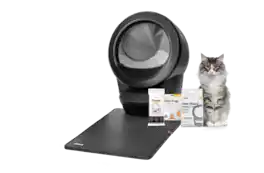 Whisker - Litter-Robot 4 Smart App-Controlled Self-Cleaning Litter Box Core Accessories Bundle - Black