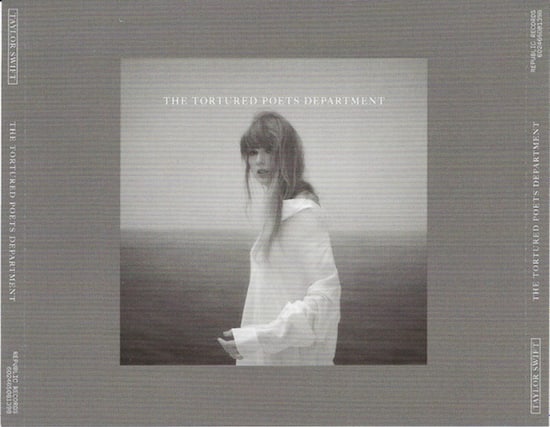 TAYLOR SWIFT
THE TORTURED POETS DEPARTMENT
REPUBLIC RECORDS
602465081398
REPUBLIC RECORDS
THE TORTURED POETS DEPARTMENT
TAYLOR SWIFT