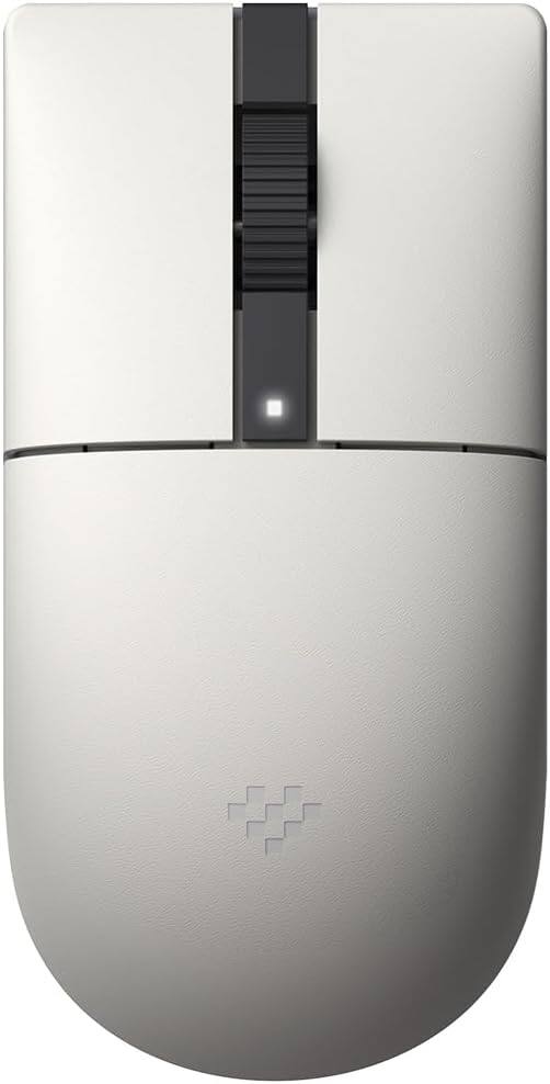 Back. 8BitDo - Retro R8 Mouse N Edition with charging dock - Grey.