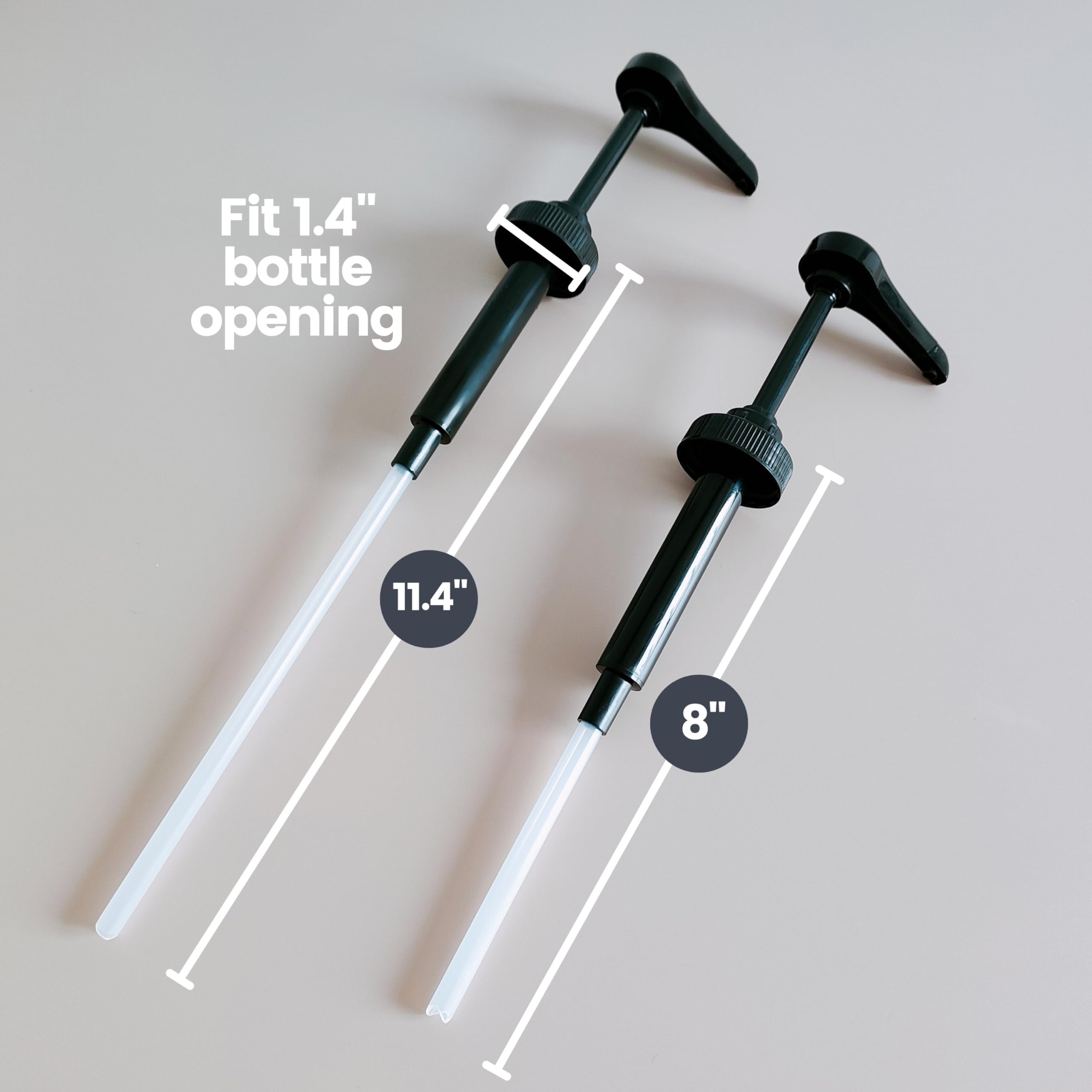 Fit 1.4" bottle opening

11.4"

8"