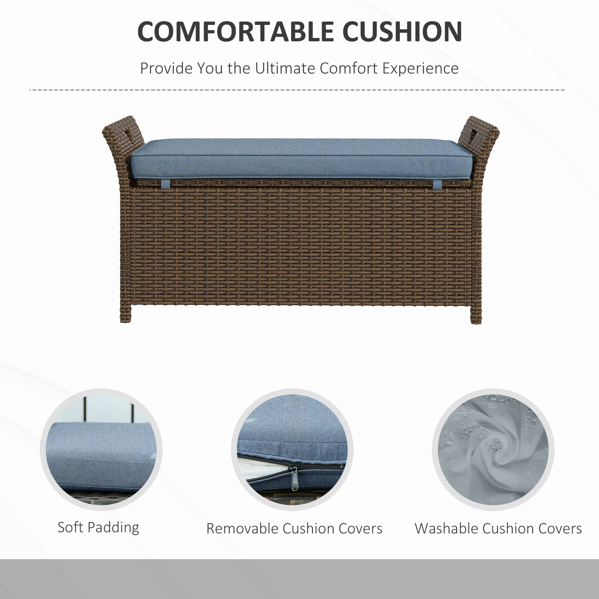 COMFORTABLE CUSHION
Provide You the Ultimate Comfort Experience
Soft Padding
Removable Cushion Covers
Washable Cushion Covers