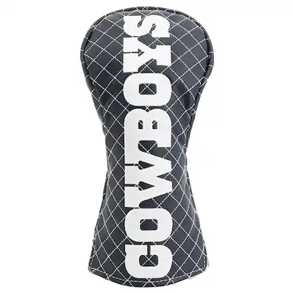 Front. Team Golf - Dallas Cowboys Quilted Driver Headcover - Multicolor.
