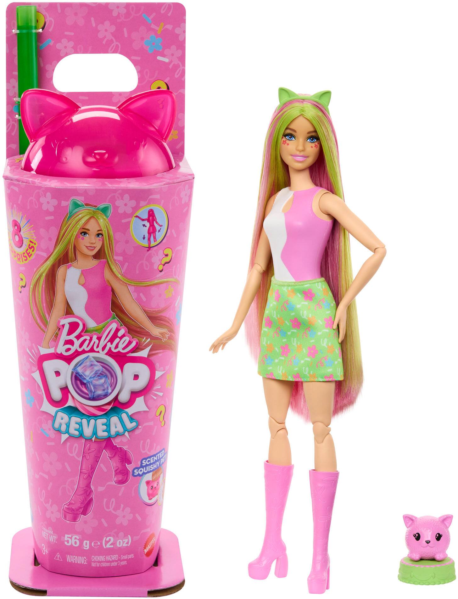 Barbie - Pop Reveal Shake Series Doll, Kitten