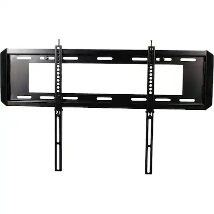 Front. Kanto - Fixed TV Wall Mount for Most 37" - 70" TVs - Black.