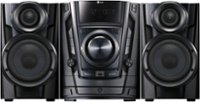 Front. LG - 200W 3-Disc Hi-Fi Shelf System - Black.