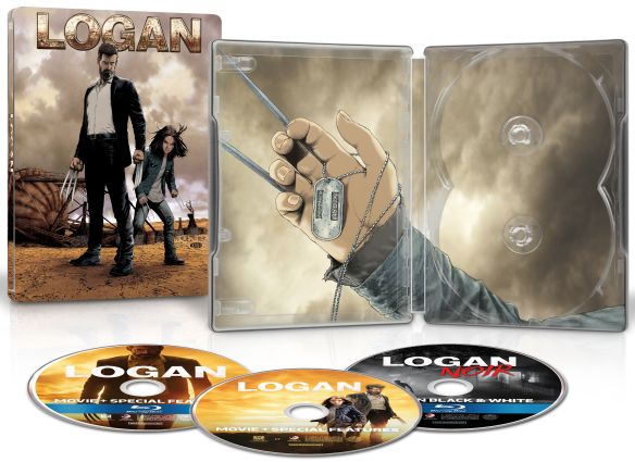  Logan [SteelBook] [B&amp;W Noir] [Includes Digital Copy] [Blu-ray/DVD] [Only @ Best Buy] [2017]